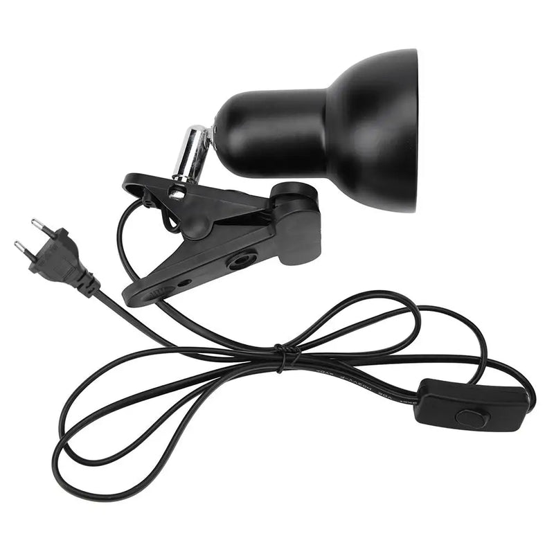 360 Degrees Rotating Clip Light Base Turtle Reptile Basking Clamp Lamp Holder With On Off Switch Bedside Light Base
