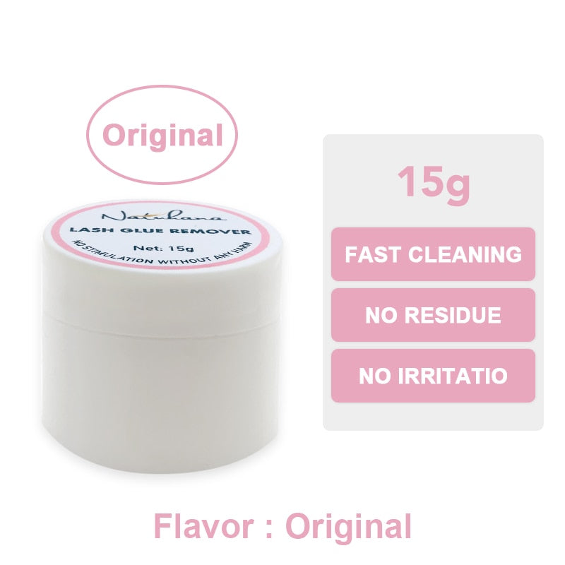 NATUHANA Eyelash Glue Remover Quick Unloading Adhesive Professional Cream Remover for Eyeslashes de pestaña Makeup Tools