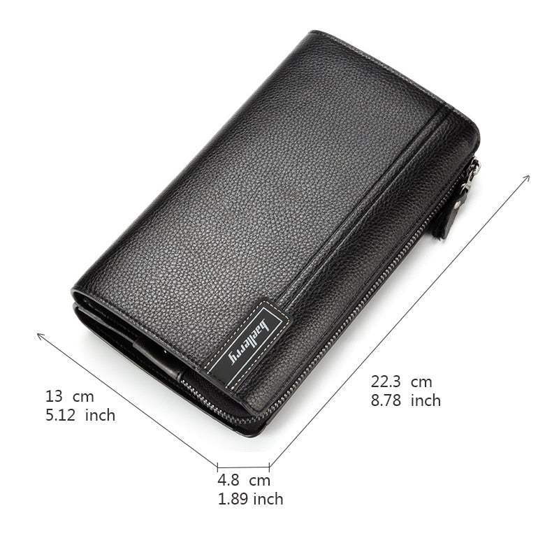 Baellerry Men Clutch Bag Large Capacity Men Wallets Cell Phone Pocket Passcard Pocket High Quality Multifunction Wallet For Men