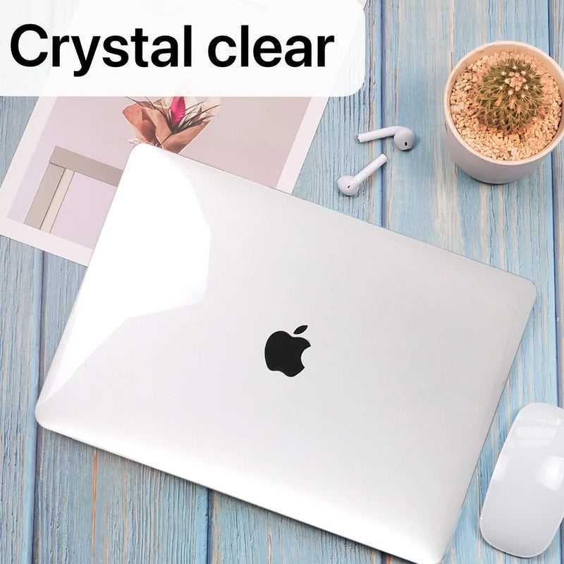 Laptop Case for Apple MacBook Air 13/11/Macbook Pro 13/15/16/Macbook White A1342/Macbook 12" (A1534) Transparent Hard Shell