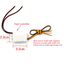 1 Pair Police Lights 3 Led Strobe Lights Flasher Auto Flash Stroboscopes Strobe Light Emergency Warning Light For Car Motorcycle