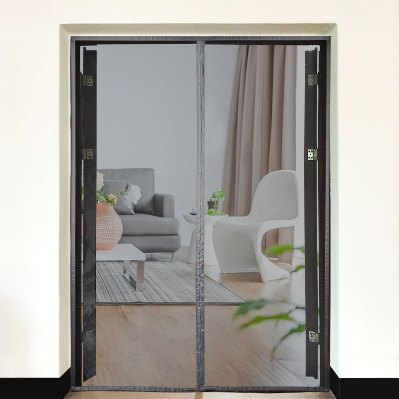 2021 New Magnetic Screen Door Curtain Anti-Mosquito Net Fly Insect Screen Mesh Automatic Closing Custom Size Easy Installation