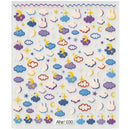 42Model Sticker Nail Decal 3D Adhesive Patch,Smile/Animal/Flower Nail Art Decorations Manicure Sticker Easter Day Design Decal-