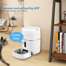 TUYA Smart Pet Feeder with Camera and Two-way Audio-Remote Control Feeding WIFI Connect APP Phone for Dogs and Cats Night Vision