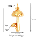 3D Fruit Strawberry Grape Mango Pineapple Water Melon Cherry Banana Charm Pendant , Jewelry Necklace Bracelet Making Supply M15