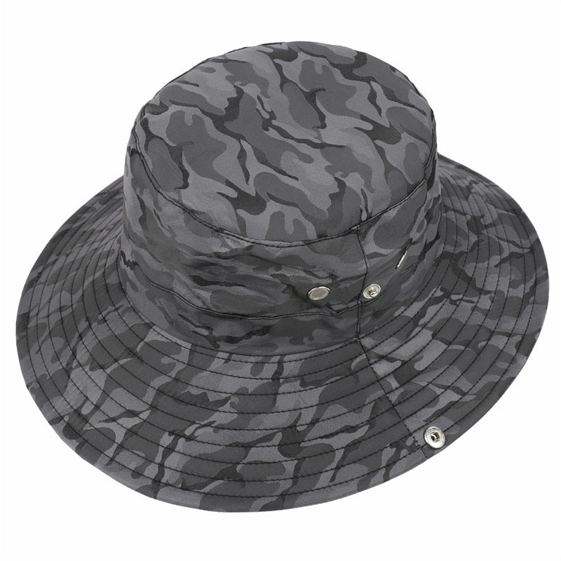 UPF 50+ Bucket Hat Men Women Bob Boonie Hat Summer UV Protection Camouflage Cap Military Army Hiking Tactical Outdoor Sun Hat