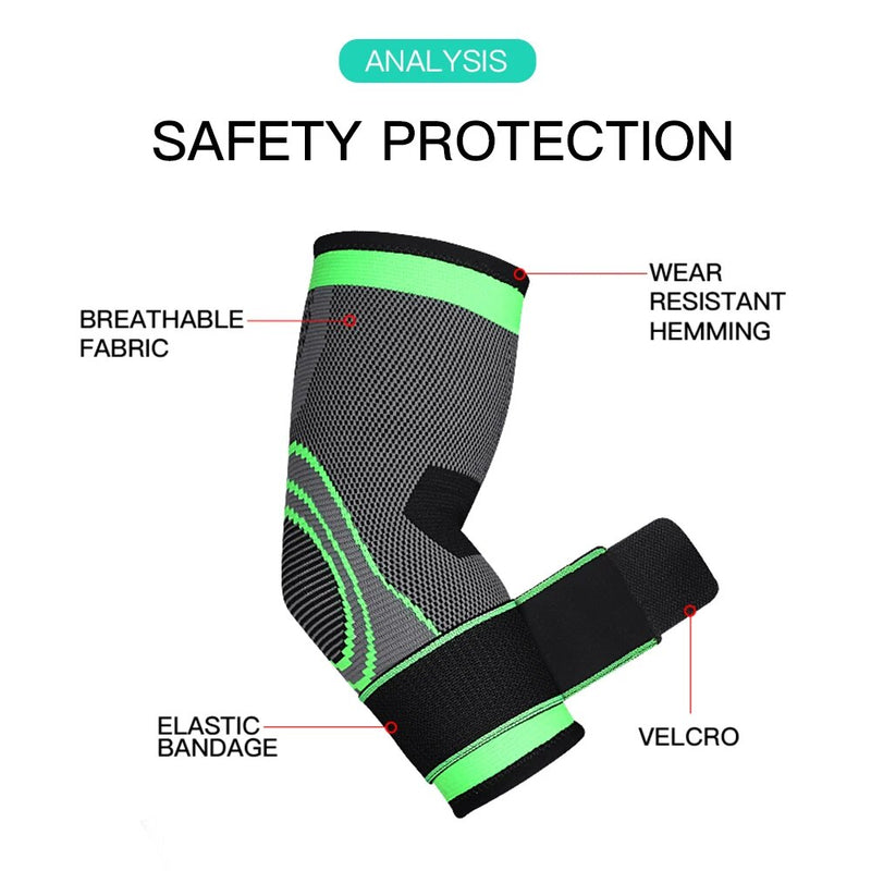 Breathable Bandage Compression Sleeve Elbow Brace Support Protector for Weightlifting Arthritis Volleyball Tennis Arm Brace