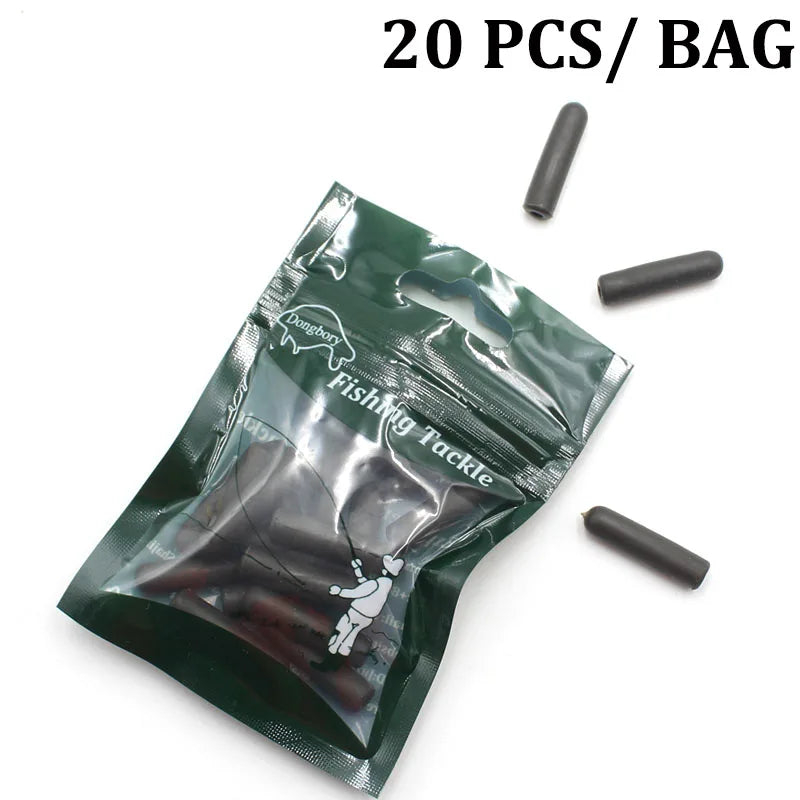 20PCSCarp Fishing Accessories Buffer Beads Rubber Shock Rig Beads 12mm 25mm Carp Fishing Tackle