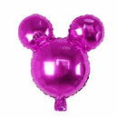 10pcs 40X40CM Mickey Minnie Mouse Head Aluminum Foil Balloon Baby Shower Birthday Party Decoration Kids Toys Supplies Air Globos