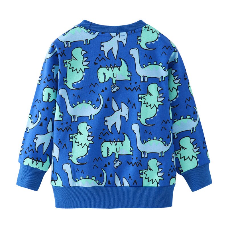 Children Sweatshirts Cotton Dinosaurs Boys Girls Tees Tops New 2019 Autumn Spring Shirts For Kids Boys T shirts Sport Sweater