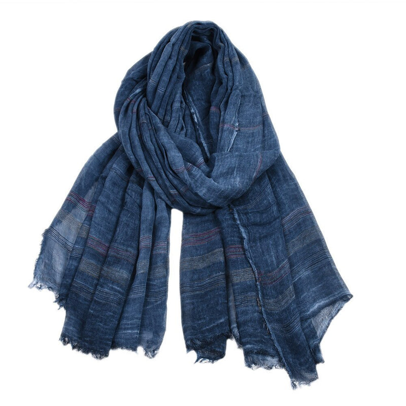 BUTTERMERE Men Scarves Autumn Winter Cotton Linen Scarf Men Khaki Black Navy Pink Khaki Warm Long Fashion Brand Mens Scarfs