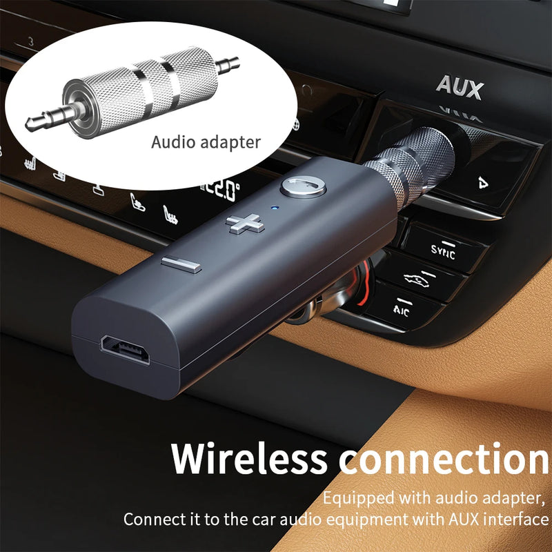 Essager Bluetooth Adapter 5.0 Wireless Bluetooth Receiver For 3.5mm Jack Earphone Aux Bluetooth Transmitter Audio For Headphone