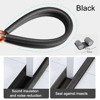 93CM Flexible Door Bottom Sealing Strip Guard Sealer Stopper Door Weatherstrip Guard Wind Dust Blocker Sealer Stopper Door Seal