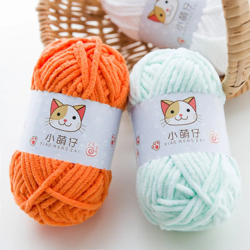 50g/Ball DIY Knitting Yarn Wool Line Baby Scarf Hat Soft Thickness Lanas Crochet Thread Chunky Wholesale Freeshipping Dropship