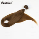 Noble Bundles Extensions 36 inch Yaki Straight Hair Bundles Ombre Brown Synthetic Hair Long Extensions Hair Synthetic Wefts