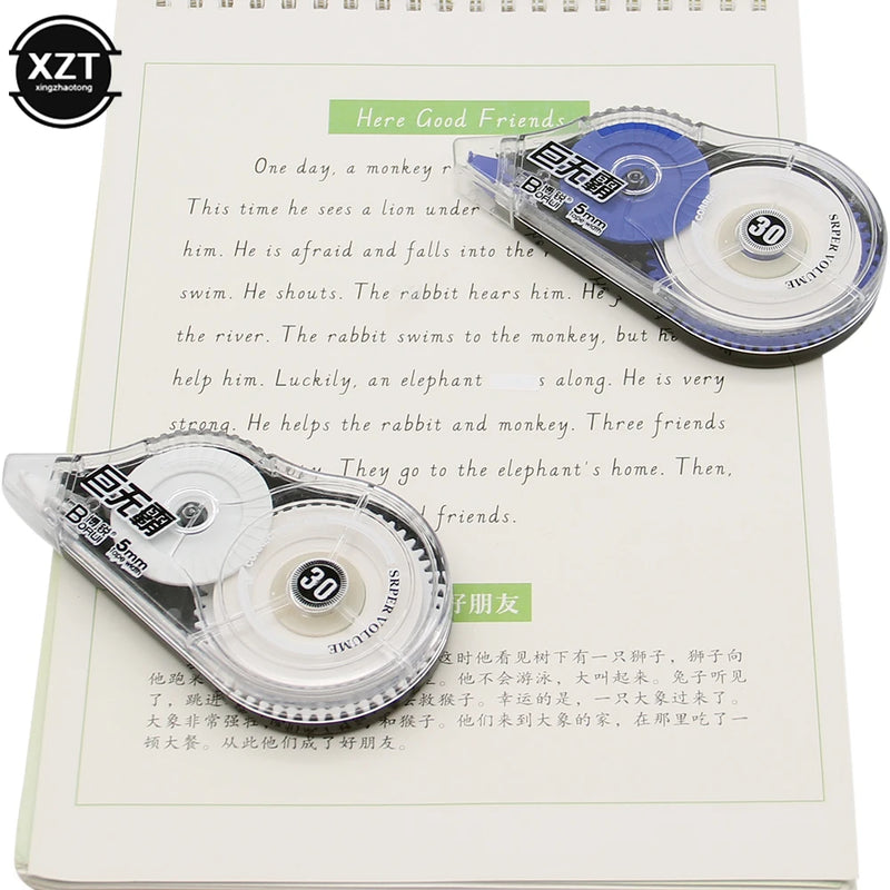 30M Roller Big Capacity White Out Correction Tape Student Error Tape Pen Back Corrector School Office Supplies Stationery