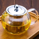 650ml 950ml 1300ml Heat Resistant Glass Teapot Induction Cooker Heat Resistant Glass Teapot with 304 Stainless Steel Strainer