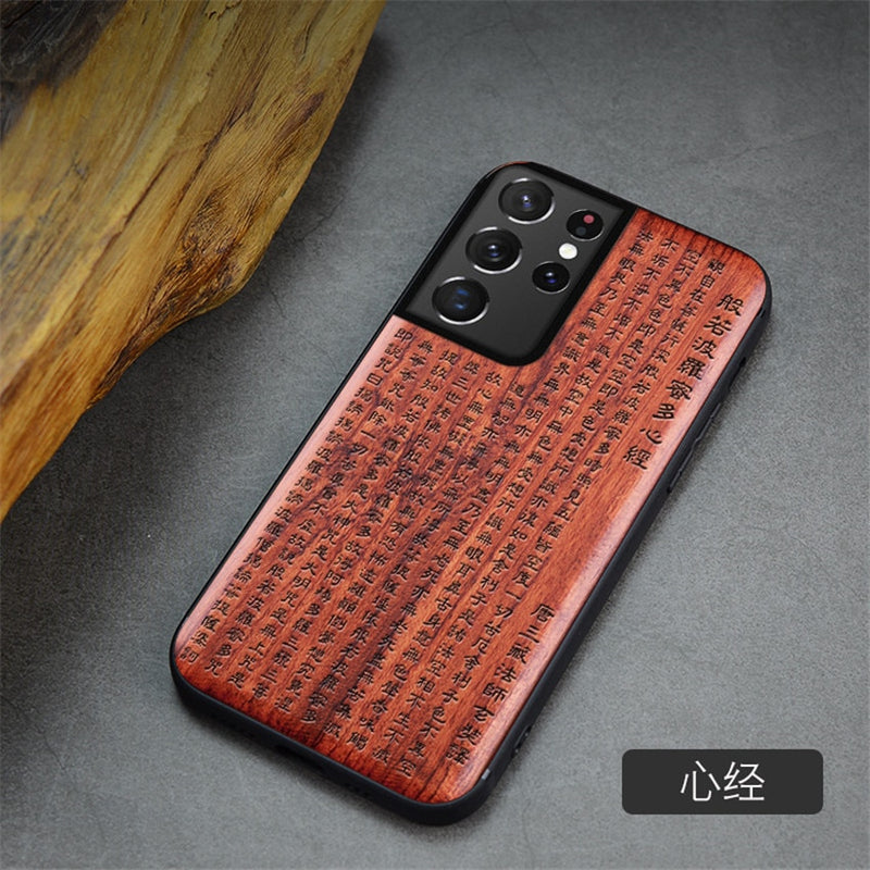 For Samsung Galaxy S21 Ultra Case Boogic Original Wood funda S21 S21+ Wood Cover Phone Case For Samsung S21 Ultra