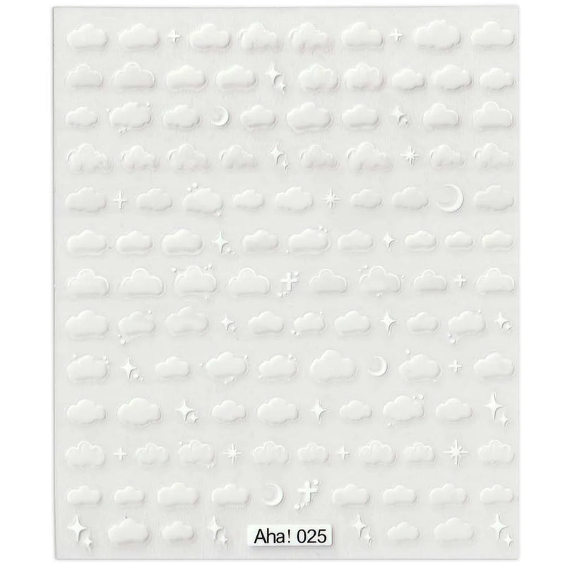 42Model Sticker Nail Decal 3D Adhesive Patch,Smile/Animal/Flower Nail Art Decorations Manicure Sticker Easter Day Design Decal-