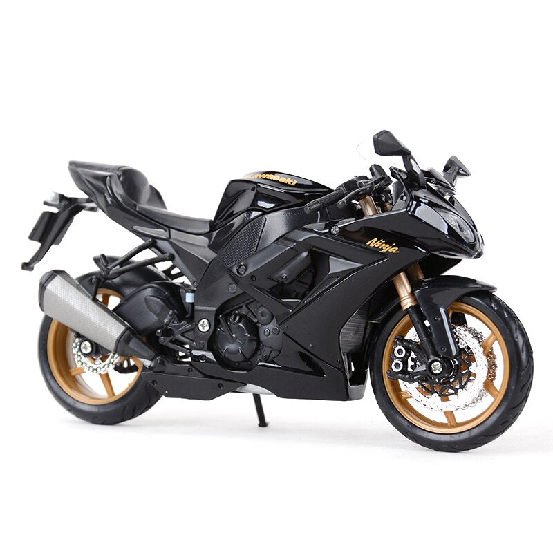 Maisto 1:12 Kawasaki Ninja ZX-10R Black Die Cast Vehicles Collectible Hobbies Motorcycle Model Toys