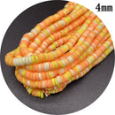 400pcs/Lot 3/4/5/6mm 16inch Round Slice Clay Beads Spacer Beads Polymer Clay Beads For Jewelry Making DIY Handmade Accessories