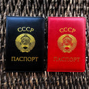 Russia Passport Cover CCCP Soviet Leather Covers for Passports Ussr Passport Holder Men Women Travel Organizer