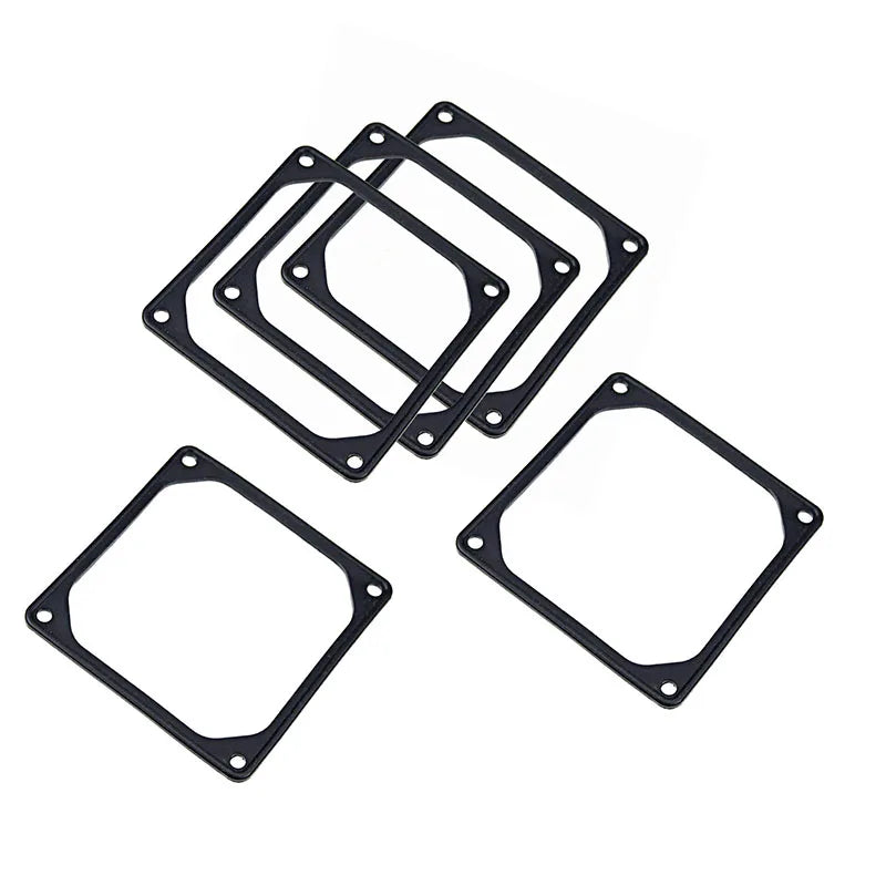 10pcs 80mm 90mm 92mm 120mm 140mm Anti-vibration Silicon Fan Gasket Noise Reducing Silencer Gasket Pad For PC  Computer Case Fan