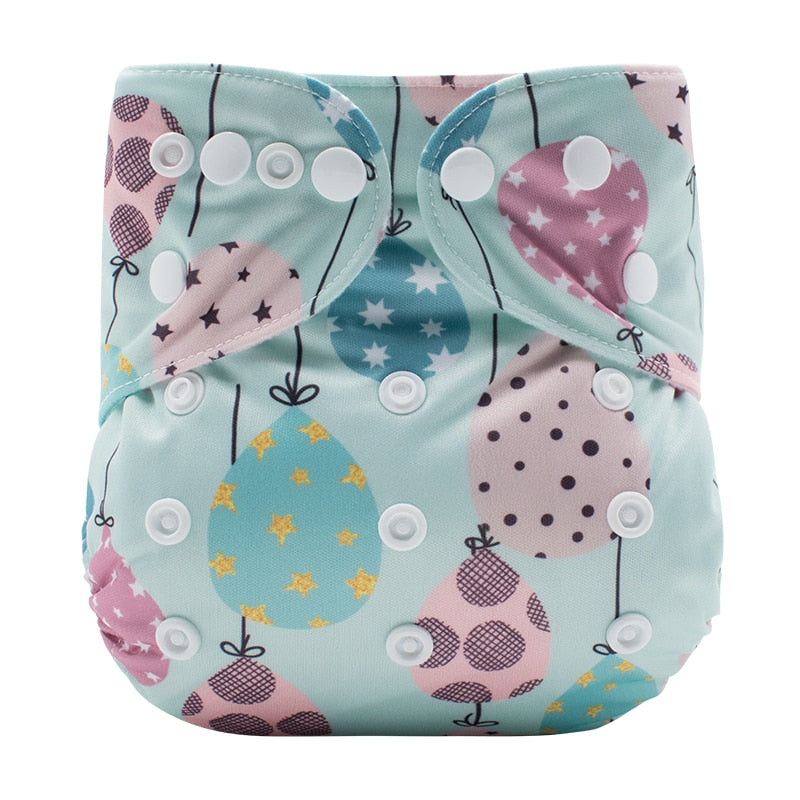 [Mumsbest] Washable Baby Coth Diaper Kids Panties Ecological Reusable  Unisex MCN Boys Girls Pocket Nappy Cover 3-15kg 3-15KG