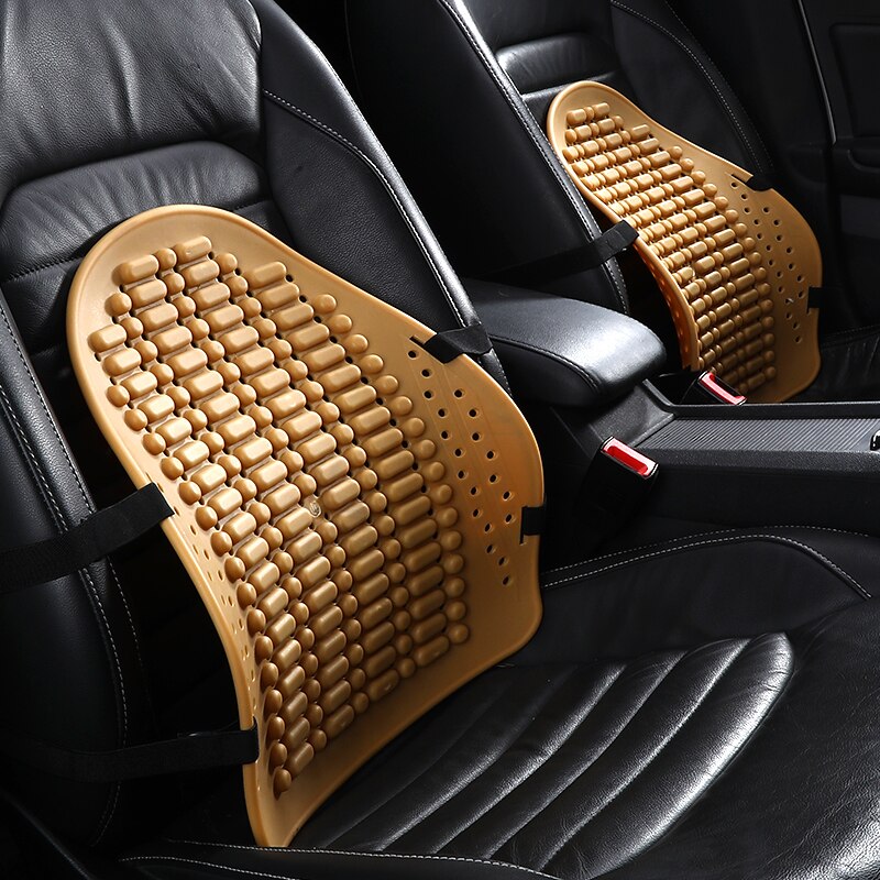 1PCS Universal Car Back Support Chair Massage Lumbar Support Waist Cushion Mesh Ventilate Cushion Pad For Car Office Home