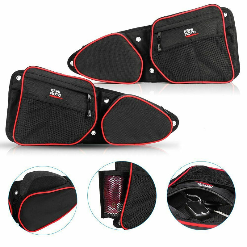 UTV Passenger Driver Side Door Bag Storage Bag Knee Pad Compatible with Polaris RZR XP/XP4 1000 900 XP 4 Turbo S 2014-2023
