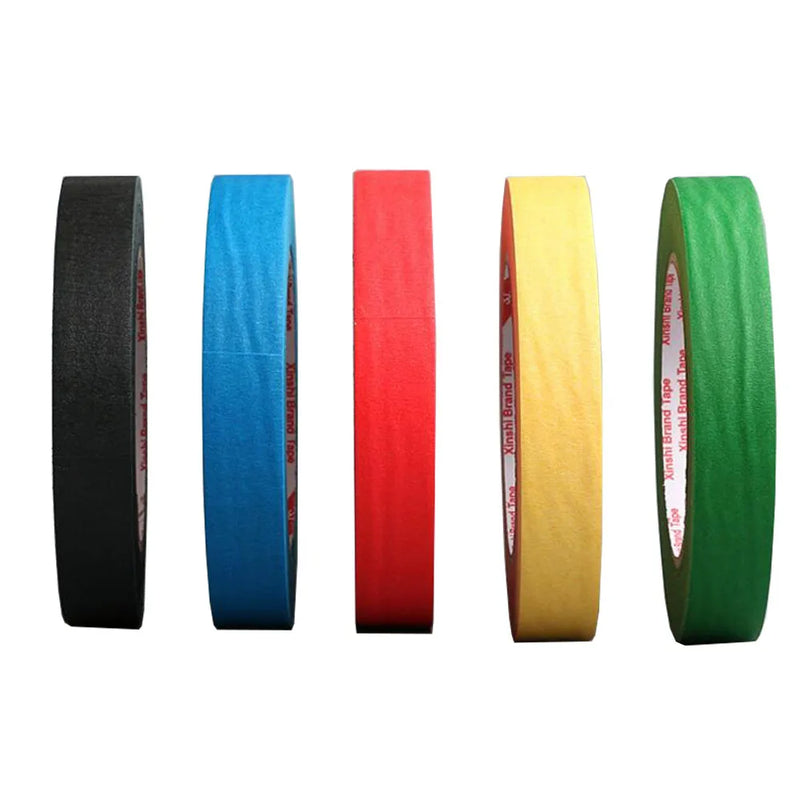 Colorful Paper Tape Red Black Blue Green Yellow Corrugated Paper Tape Masking Tape Identification Tape