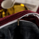 60Solid Colors Wine Flower Red Quilt Cover Luxury Bedding Set Velvet Duvet Cover Snow Fleece Thickened 150x200 220x240 For Women