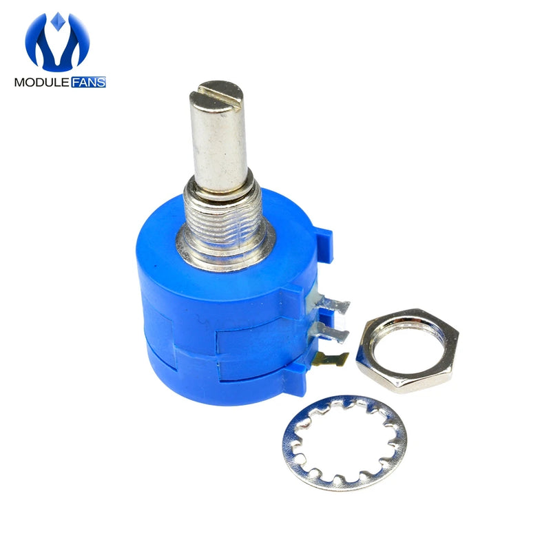 3590S-2-103L 3590S 500R 1K 2K 5K 10K 20K 50K 100K Ohm Precision Multiturn Potentiometer 10-Turns Rotary Adjustable Resistor