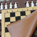 New Antique Chess Resin Large Chess Figures Shape Leather Chess Board Game Pieces Christmas Birthday Parent-child Gift Easytoday
