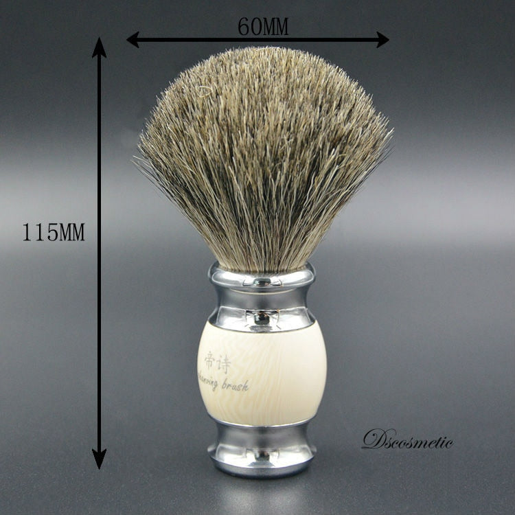 vintage hand-crafted pure Badger Hair with Resin Handle  metal base  Shaving Brush for  men's grooming kit