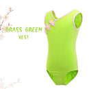 Girls Ballet Dance Leotards Chinese Knot Button Dance Wear Kids Bodysuit Red Gymnastic Leotards Toddler Swimsuit