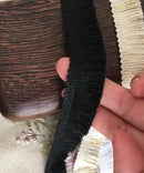 1.9cm/3cm/3.8cm 5yards Black/Gold Thread +Beige /White Cotton Tassel Curtain Fringe Household Accessories Tassel Lace Trim X374