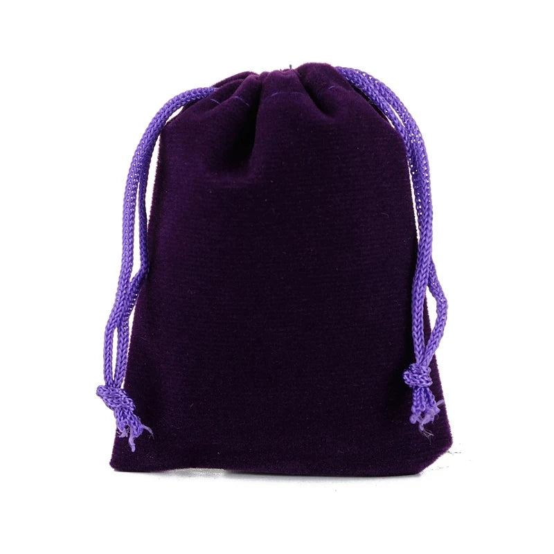 100Pcs/lot 5*7cm Velvet Drawstring Pouch Bag with Jewelry Bag Christmas Wedding Gift Bags & Pouches With Velvet bags wholesale