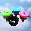 QuiFit Portable Protein Powder Container Whey Protein Storage Multifunction Powder Box Funnel for Shaker Bottle 4 Packs BPA Free