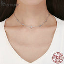 11.11 Sales 925 Sterling Silver Sparkling Moon and Star Exquisite Pendant Necklaces for Women 925 Silver Jewelry Gift SCN272