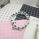 Cotton Black and White Dots Lovely Kerchief Lady Wild Hair Band Hip Hop Street Dancer Scarf  Women Neckerchief Square Bandanas