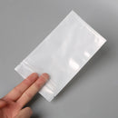 Hot Sale 50/100Pcs Round Hanging Hole White / Clear OPP Plastic Poly Bags Multi Option Packing Poly Bag Self Seal Zipper Plastic