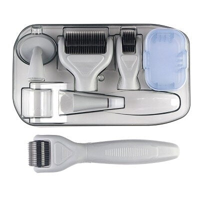 Derma Roller Micro Needle Roller Kit 6 In 1 Microneedling Roller for Eye Face Body Skin Beauty Dermaroller Rejuvenation