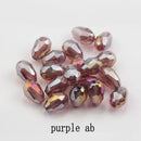 60/70PCS 8/10mm Crystal Tear Drop Shape Beads for Jewelry Making Waterdrop AB Glass Beads Loose Jewellery Beads DIY Bracelets