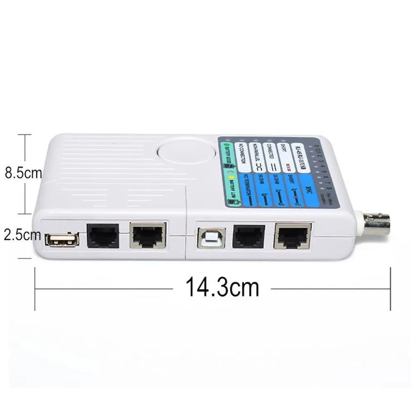 Professional Multi Function 4 In 1 Network Cable Tester RJ45/RJ11/USB/BNC LAN Cable Cat5 Cat6 Wire Tester