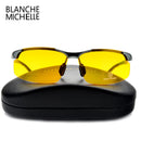 2024 Aluminum Magnesium Men Sunglasses Polarized Sports Driving Night Vision Goggles Sunglass Fishing UV400 Rimless Sun Glasses