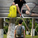 22L Nylon Sports Backpacks Teenage Girls Men's Laptop School Bag Large Outdoor Travel Backpack Waterproof Rucksack grey yellow