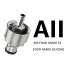 Beer Brewing Carbonation Cap with 5/16" Barb Ball Lock Disconnect Set,Fit Cola Soda Beer and Most of Soft Dring Pet Bottles