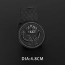 Black Handmade 3D Bee Wolf Embroidered Patches An Crown Number Metal Leather Sew on Applique for Jacket Jean Backpack Badges