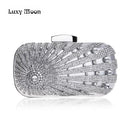 Diamond Rhinestone Clutch Purse Evening Bags Luxury Beaded Women Wedding Clutch Purse and Handbags Gold Silver Clutch Bag ZD829